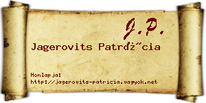 Jagerovits Patrícia névjegykártya